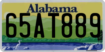 AL license plate 65AT889