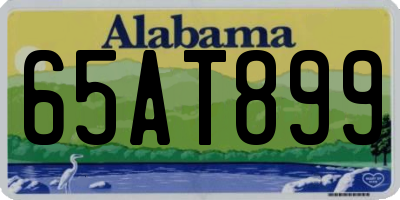 AL license plate 65AT899