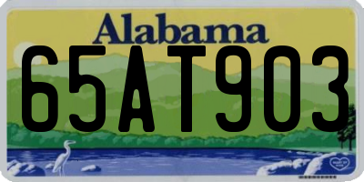 AL license plate 65AT903