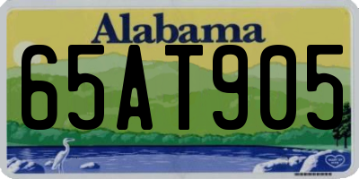 AL license plate 65AT905