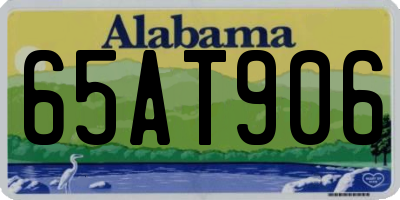 AL license plate 65AT906