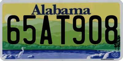 AL license plate 65AT908