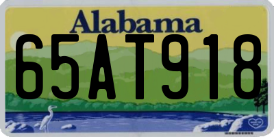 AL license plate 65AT918