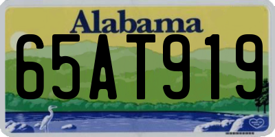 AL license plate 65AT919