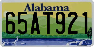 AL license plate 65AT921