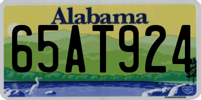 AL license plate 65AT924