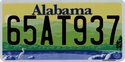 AL license plate 65AT937