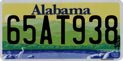 AL license plate 65AT938