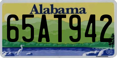 AL license plate 65AT942