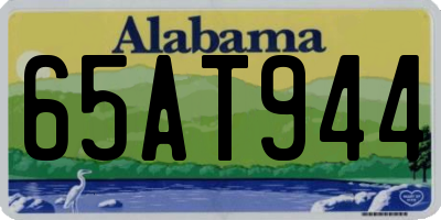 AL license plate 65AT944