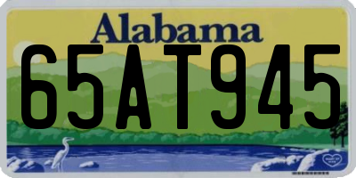 AL license plate 65AT945