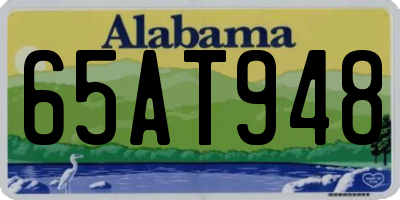 AL license plate 65AT948
