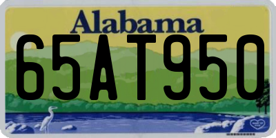 AL license plate 65AT950