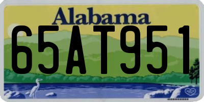 AL license plate 65AT951