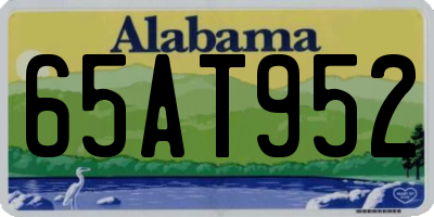 AL license plate 65AT952