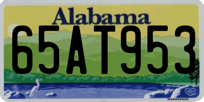 AL license plate 65AT953