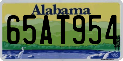AL license plate 65AT954