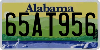 AL license plate 65AT956
