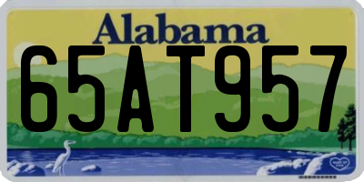 AL license plate 65AT957