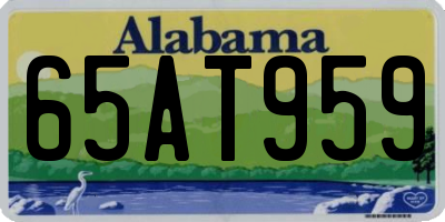 AL license plate 65AT959