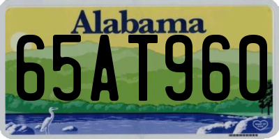 AL license plate 65AT960