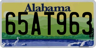 AL license plate 65AT963