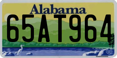 AL license plate 65AT964