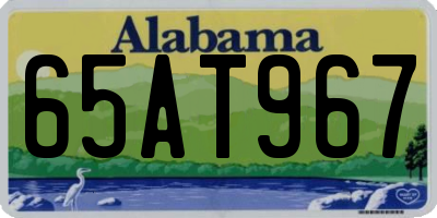 AL license plate 65AT967