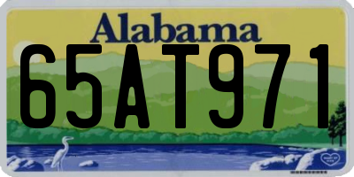 AL license plate 65AT971