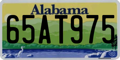 AL license plate 65AT975