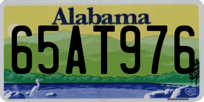 AL license plate 65AT976