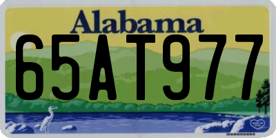 AL license plate 65AT977