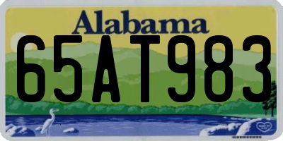 AL license plate 65AT983