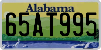 AL license plate 65AT995