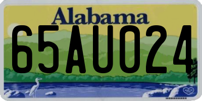 AL license plate 65AU024