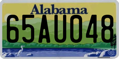 AL license plate 65AU048