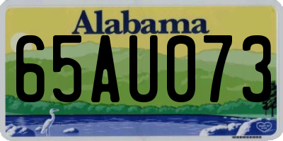 AL license plate 65AU073