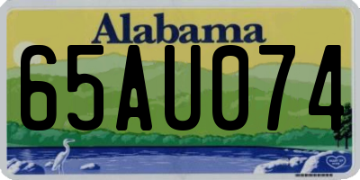AL license plate 65AU074