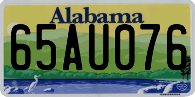 AL license plate 65AU076