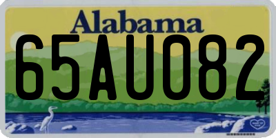 AL license plate 65AU082