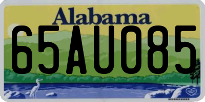 AL license plate 65AU085