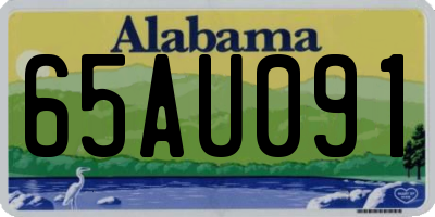 AL license plate 65AU091