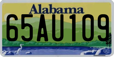 AL license plate 65AU109