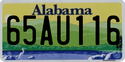 AL license plate 65AU116