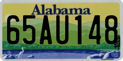 AL license plate 65AU148
