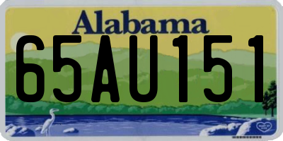 AL license plate 65AU151