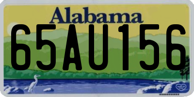 AL license plate 65AU156