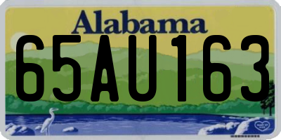 AL license plate 65AU163