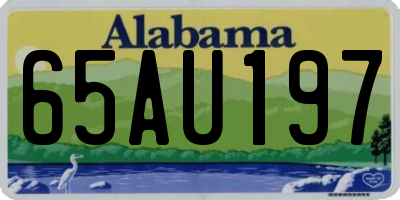AL license plate 65AU197