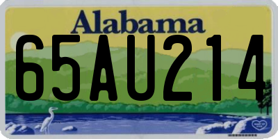 AL license plate 65AU214